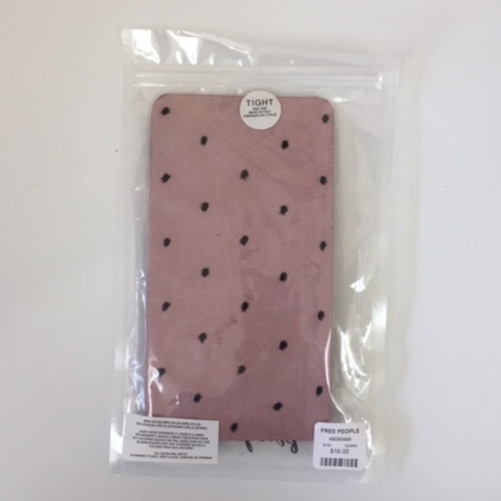 NWT FREE PEOPLE sheer dotted nylon tights - Picture 4 of 4